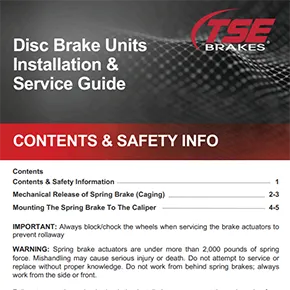 TSE Brakes | Disc Brake Installation Instructions