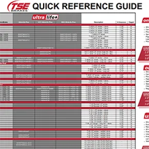 TSE Brakes | Quick Reference Guide